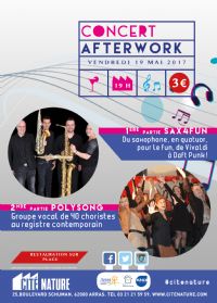 Concert Afterwork Sax&Song. Le vendredi 19 mai 2017 à ARRAS. Pas-de-Calais.  19H00